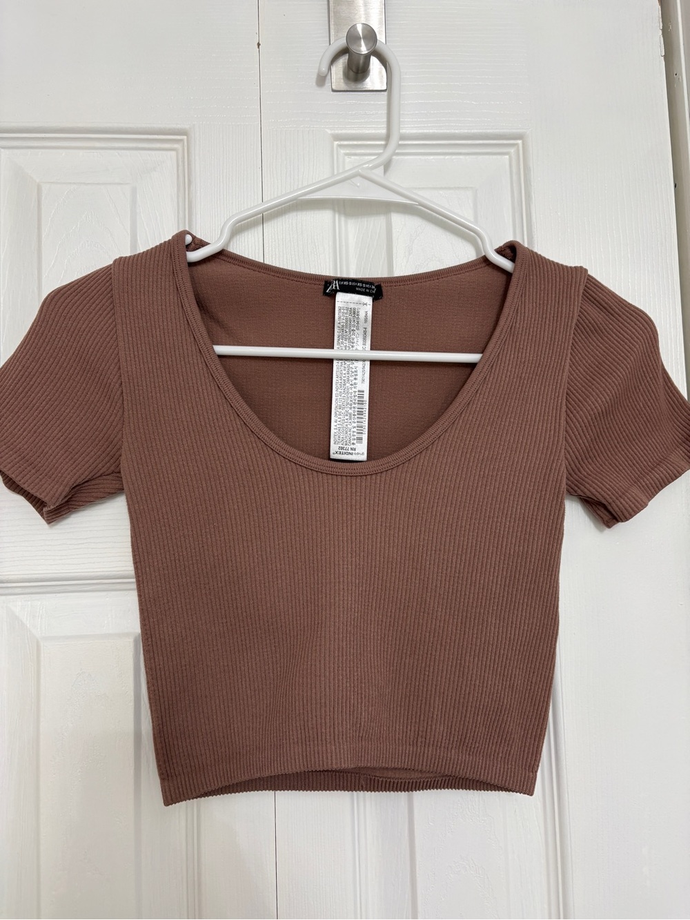 Brown Zara Cropped Top